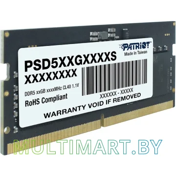 Оперативная память Patriot Signature 16GB DDR5 PC5-44800 (PSD516G560081S) картинка 3